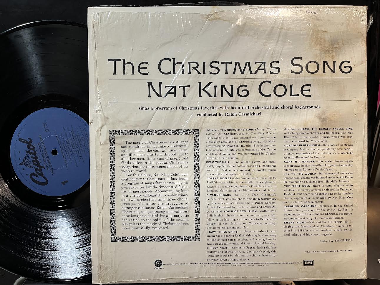 Nat King Cole - The Christmas Song (VINYL) | Very Good Plus (VG+) Very Good (VG)