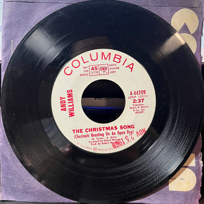 Andy Williams - It's The Most Wonderful Time Of The Year / The Christmas Song (Chestnuts Roasting On An Open Fire) (7" VINYL) | Very Good (VG) Generic