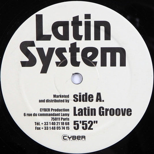 Latin System - Latin Groove / Tell Me (12") | Very Good (VG) Generic