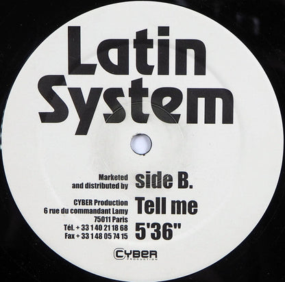 Latin System - Latin Groove / Tell Me (12") | Very Good (VG) Generic