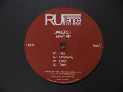 Janeret - Heat EP (VINYL) | Mint (M) Generic