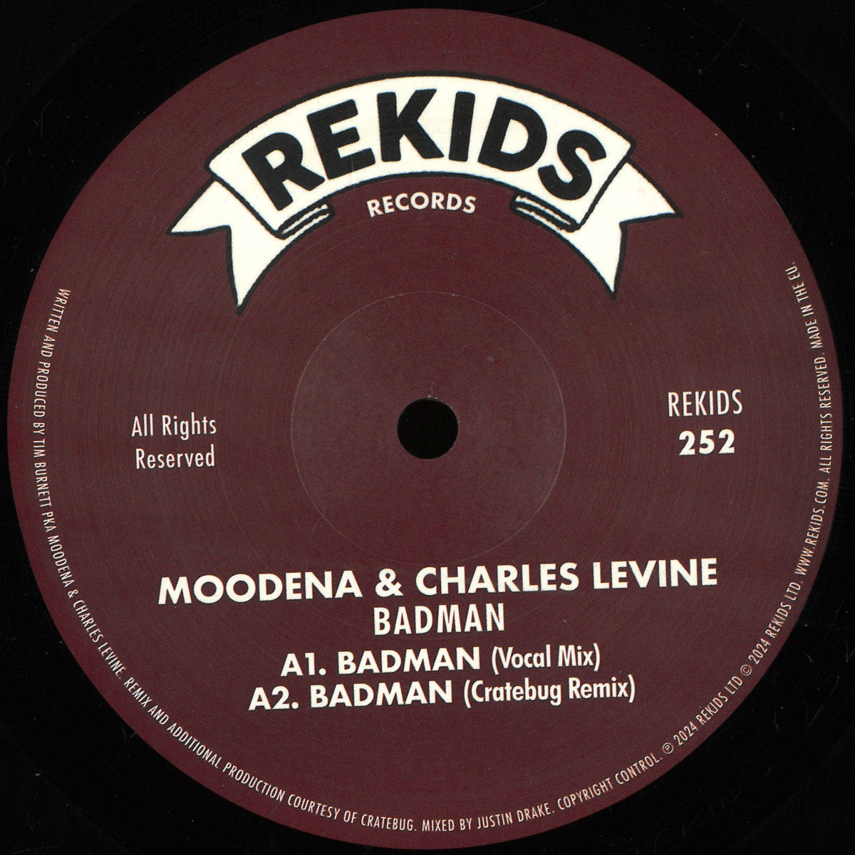Moodena & Charles Levine - Badman (VINYL 12") | Mint (M) Mint (M)