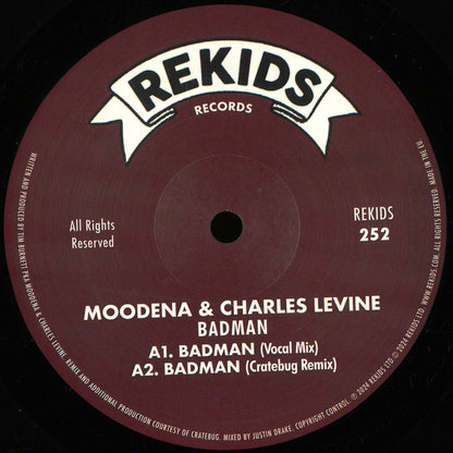 Moodena & Charles Levine - Badman (VINYL 12") | Mint (M) Mint (M)