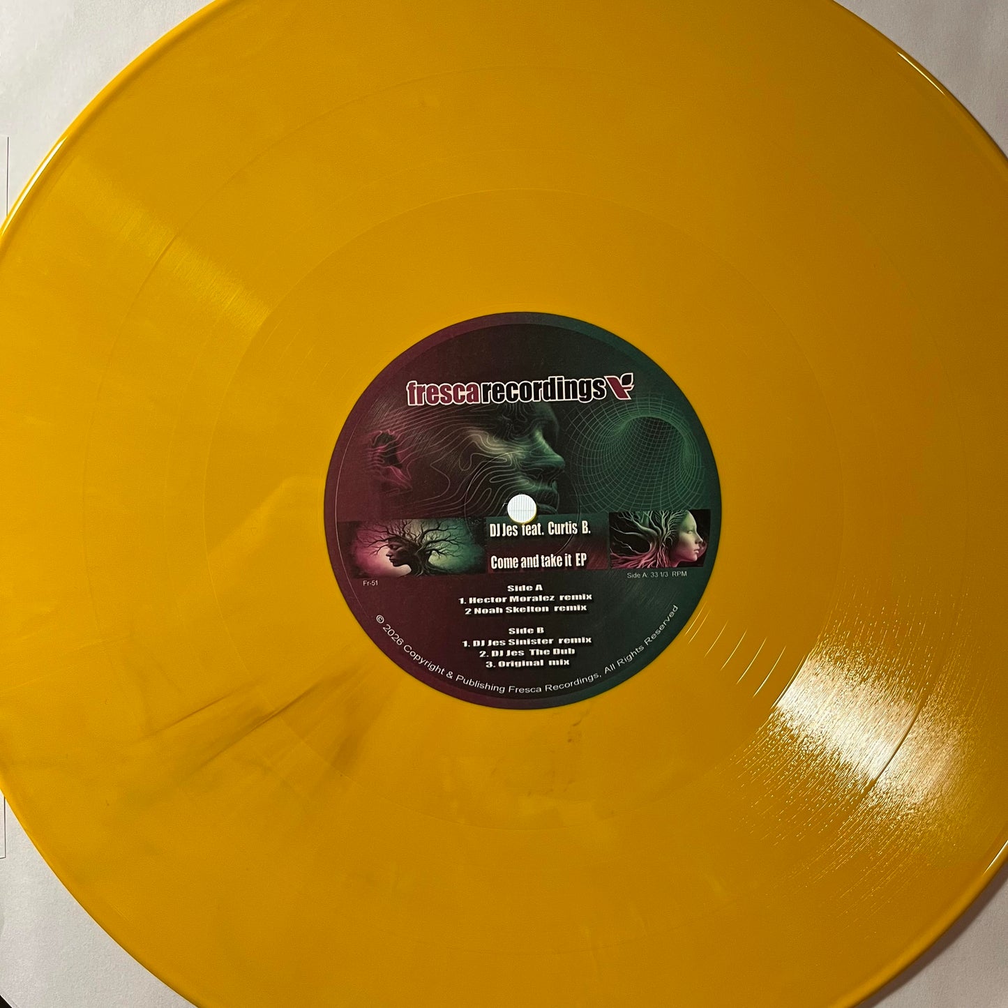 DJ Jes feat Curtis B - Come And Take It (COLOR VINYL) | Mint (M) Generic