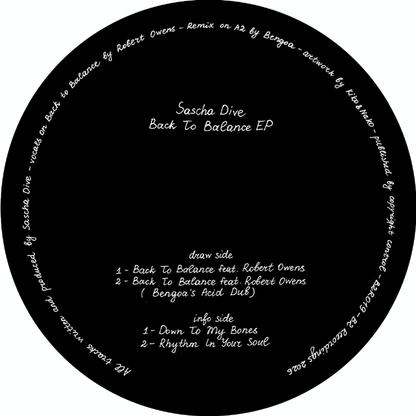 Sascha Dive, Robert Owens, Bengoa - (PRESALE 7/1/26) Back To Balance EP (VINYL) | Mint (M) Mint (M)