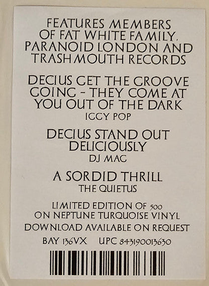 Decius Vol. II (Splendour & Obedience)(TURQUOISE VINYL) | Mint (M) Mint (M)