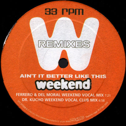 Mónica Naranjo - Ain't It Better Like This (Weekend Remixes) (VINYL) | Excellent (EX) Excellent (EX)