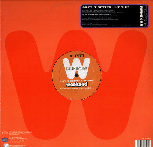 Mónica Naranjo - Ain't It Better Like This (Weekend Remixes) (VINYL) | Excellent (EX) Excellent (EX)