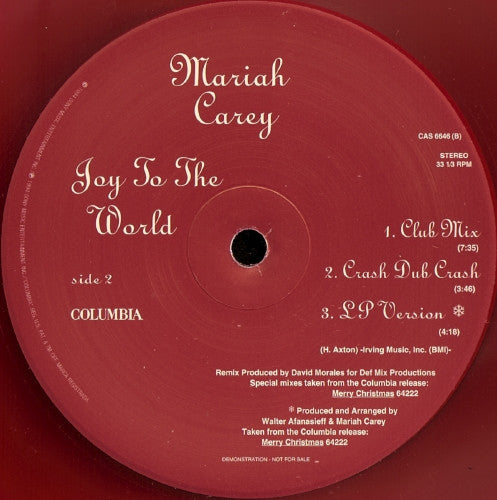 Joy To The World (TRANSLUCENT RED VINYL) | Near Mint (NM or M-) Excellent (EX)