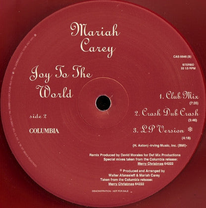 Joy To The World (TRANSLUCENT RED VINYL) | Near Mint (NM or M-) Excellent (EX)