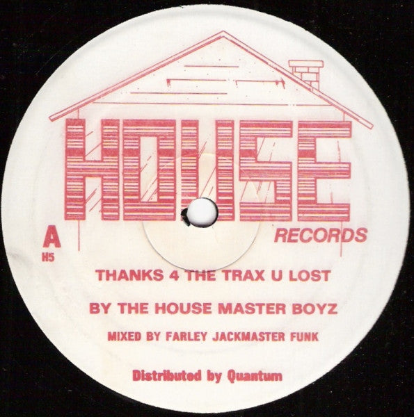 The Housemaster Boyz - Thanks 4 The Trax U Lost (12" VINYL) | Generic