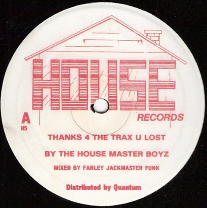 The Housemaster Boyz - Thanks 4 The Trax U Lost (12" VINYL) | Generic