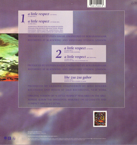 Erasure - A Little Respect (12" VINYL) | Very Good Plus (VG+) Very Good (VG)