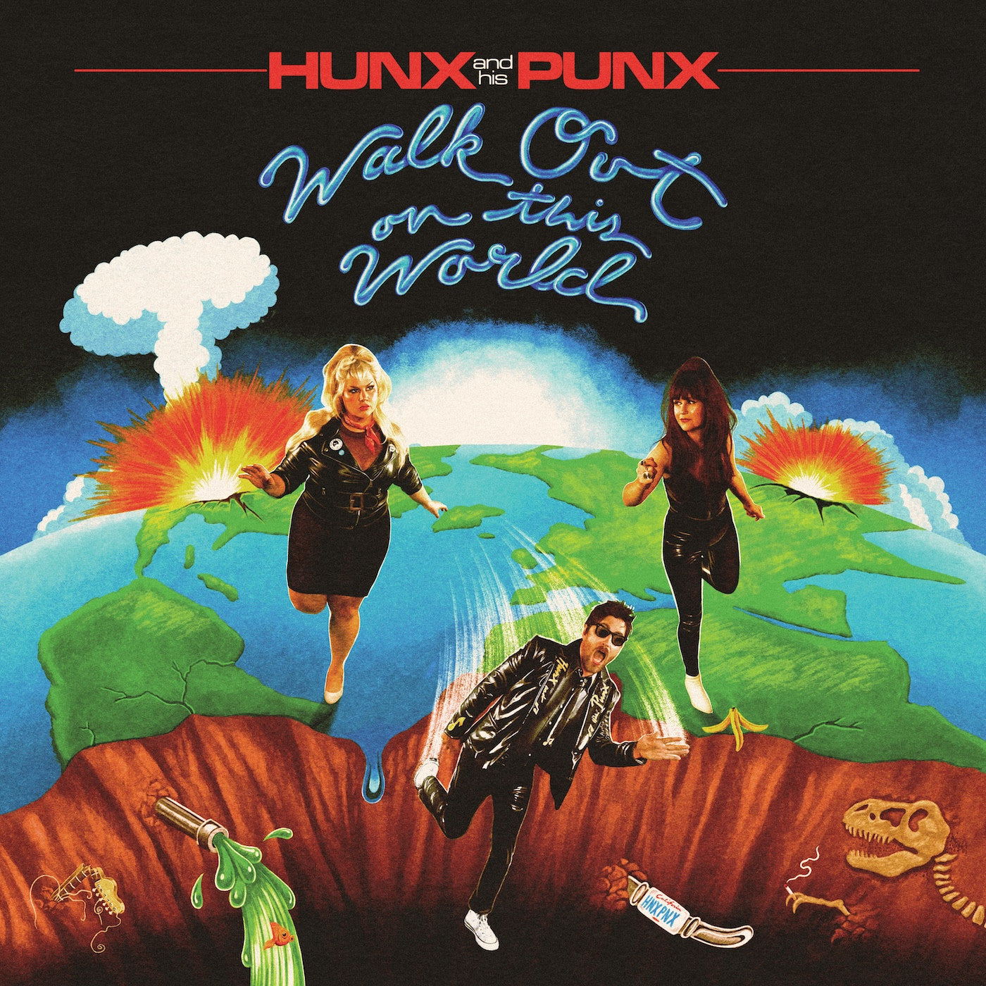 Hunx And His Punx - Walk Out On This World (Clear w/ Neon Green Splatter Vinyl) | Mint (M) Mint (M)