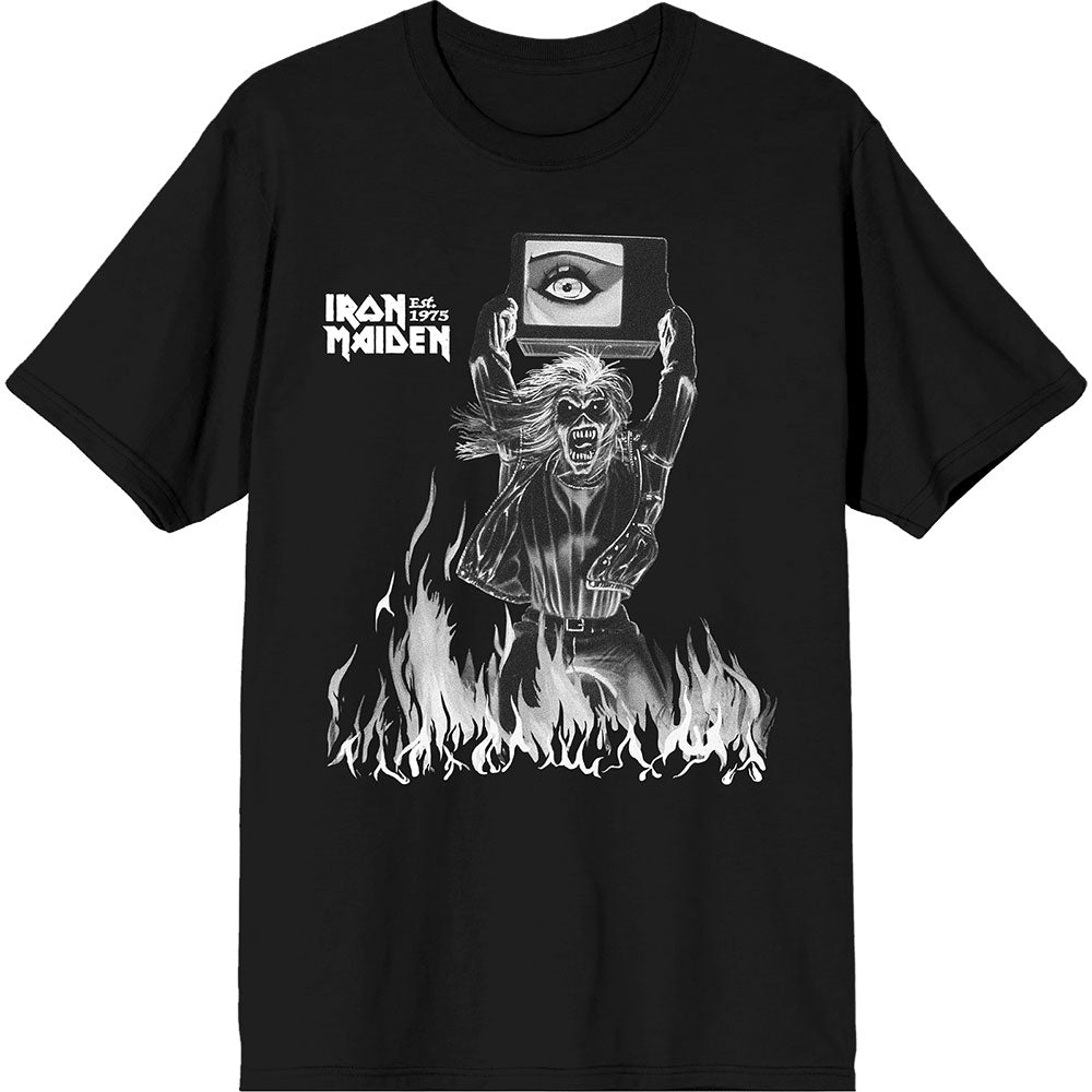 Iron Maiden - Est. 1975 Holy Smoke Flames Crop |