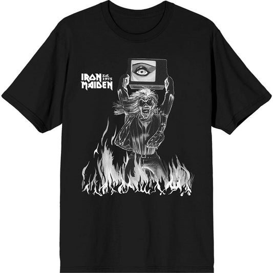Iron Maiden - Est. 1975 Holy Smoke Flames Crop |