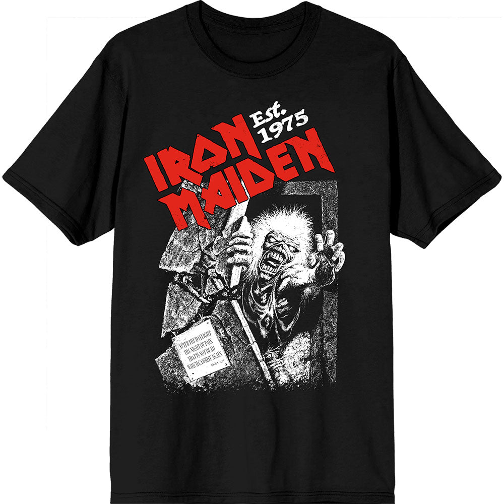 Iron Maiden - Est. 1975 No Prayer Grave Red Logo |