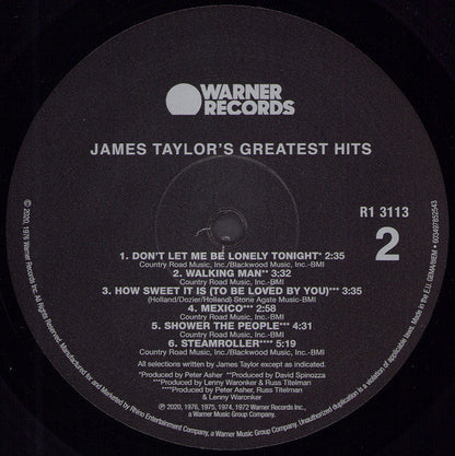 James Taylor - James Taylor's Greatest Hits (Vinyl) | Mint (M) Mint (M)
