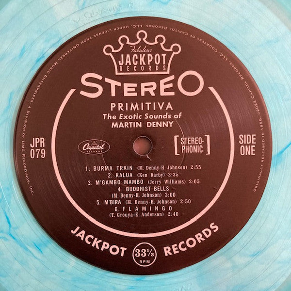 Martin Denny - Primitiva (Blue Translucent Swirl Vinyl) | Mint (M) Mint (M)