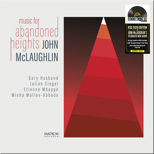 John McLaughlin - Music for Abandoned Heights (RSD 2026 YELLOW w/RED SPLATTER VINYL) | Mint (M) Mint (M)