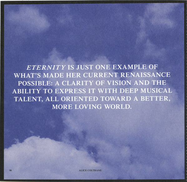 Alice Coltrane - Eternity (VMP VINYL) | Mint (M) Mint (M)