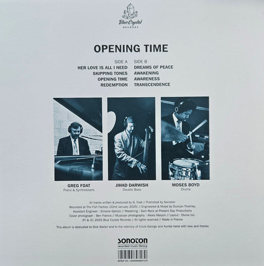 Greg Foat - Opening Time (VINYL) | Mint (M) Mint (M)