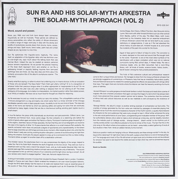 The Sun Ra Arkestra - The Solar-myth Approach (Vol 2)(VINYL) | Mint (M) Mint (M)