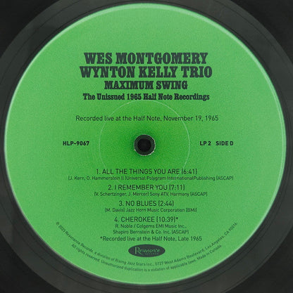 Wes Montgomery - Maximum Swing: The Unissued 1965 Half Note Recordings (3xVINYL RSD) |