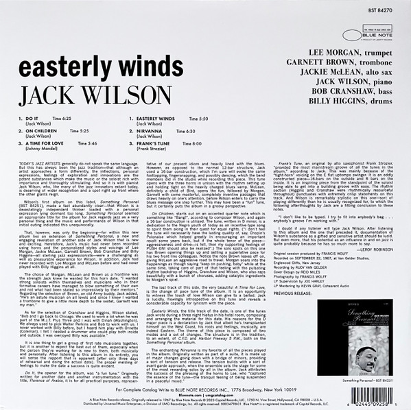 Easterly Winds (Blue Note Tone Poet Series) (VINYL) | Mint (M) Mint (M)