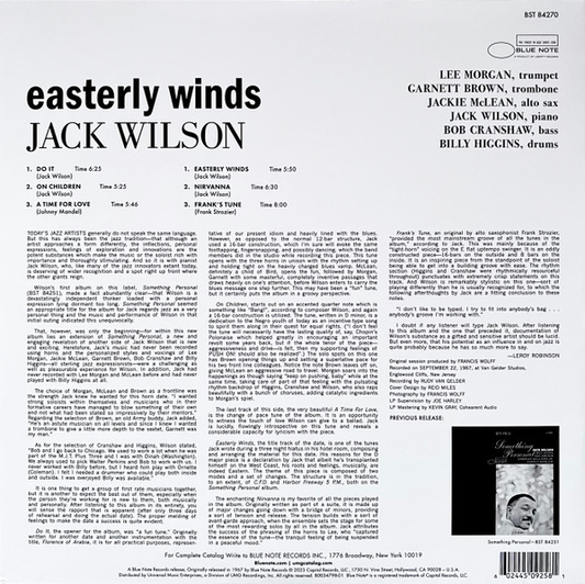 Easterly Winds (Blue Note Tone Poet Series) (VINYL) | Mint (M) Mint (M)