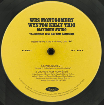 Wes Montgomery - Maximum Swing: The Unissued 1965 Half Note Recordings (3xVINYL RSD) |