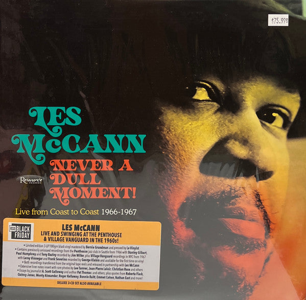 Les McCann - Never A Dull Moment! (Live From Coast To Coast 1966-1967) (3xVINYL RSD) |