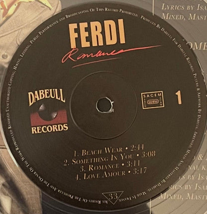 Ferdi (13) - Romance (CLEAR VINYL) | Mint (M) Mint (M)