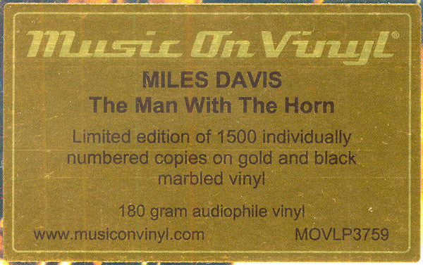 Miles Davis - The Man With The Horn (GOLD & BLACK MARBLE VINYL) | Mint (M) Mint (M)