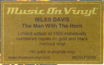 Miles Davis - The Man With The Horn (GOLD & BLACK MARBLE VINYL) | Mint (M) Mint (M)