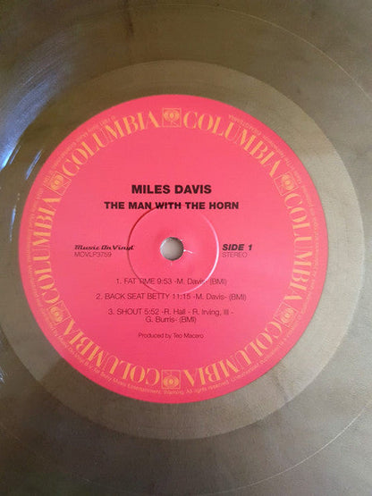 Miles Davis - The Man With The Horn (GOLD & BLACK MARBLE VINYL) | Mint (M) Mint (M)
