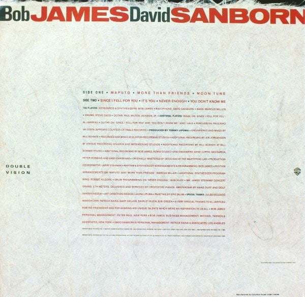Bob James - Double Vision *SEALED* | Mint (M) Near Mint (NM)