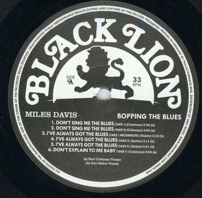 Bopping The Blues (180 GRAM VINYL) | Mint (M) Mint (M)