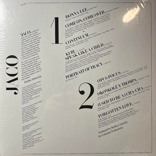 Jaco Pastorius - Jaco Pastorius (VINYL IMPORT 2026 REISSUE) |