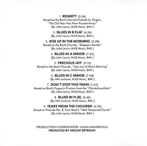 The Modern Jazz Quartet - Blues On Bach (CD) | Mint (M) Mint (M)