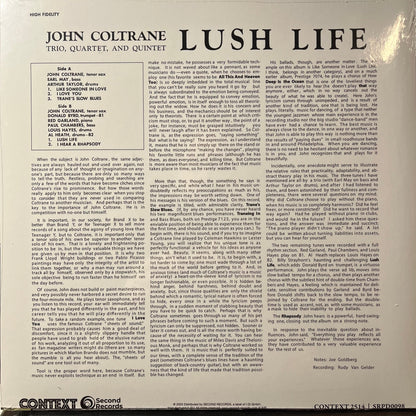 John Coltrane - Lush Life (BLACK VINYL LP) |