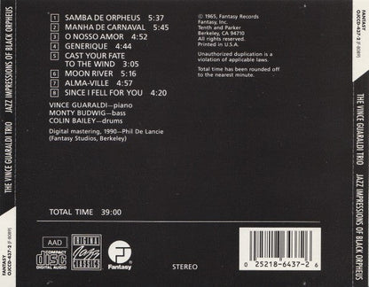 Jazz Impressions Of Black Orpheus (CD) |