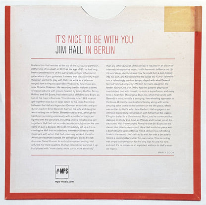 Jim Hall - It's Nice To Be With You (Jim Hall In Berlin) (VINYL) | Mint (M) Mint (M)
