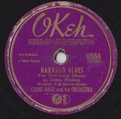 Count Basie Orchestra - Harvard Blues / Coming Out Party (10" 78RPM RECORD) | Excellent+ (EX+) Generic