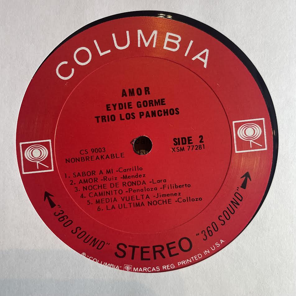Eydie Gormé - Amor (Great Love Songs In Spanish) (VINYL) | Excellent+ (EX+) Excellent+ (EX+)