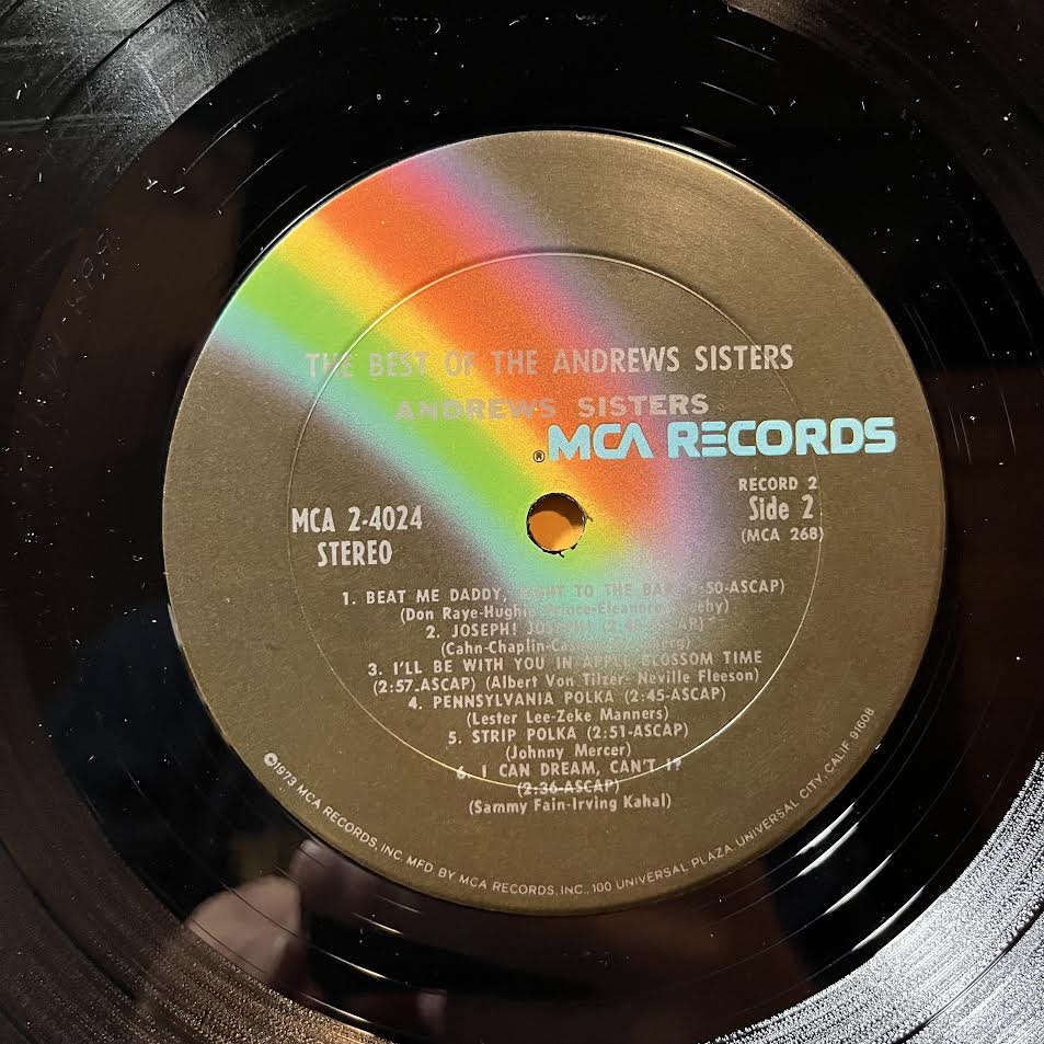 The Andrews Sisters - The Best Of The Andrews Sisters (2xVINYL) | Excellent+ (EX+) Excellent+ (EX+)