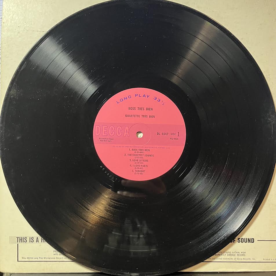 Quartette Trés Bien - Boss Trés Bien (VINYL) | Excellent+ (EX+) Excellent+ (EX+)
