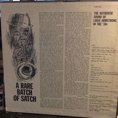Louis Armstrong And His Orchestra - A Rare Batch Of Satch (VINYL) | Excellent+ (EX+) Very Good Plus Plus (VG++)