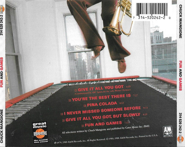 Chuck Mangione - Fun And Games (CD) | Excellent (EX) Excellent+ (EX+)