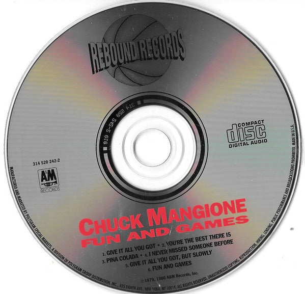 Chuck Mangione - Fun And Games (CD) | Excellent (EX) Excellent+ (EX+)